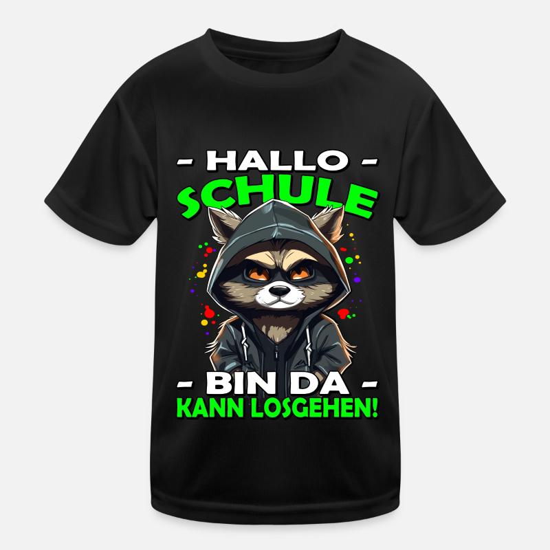 Hallo Schule | Schulanfang | Einschulung Kinder Funktions-T-Shirt