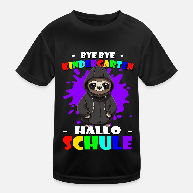 Bye Kindergarten | Schulanfang | Einschulung Kinder Funktions-T-Shirt