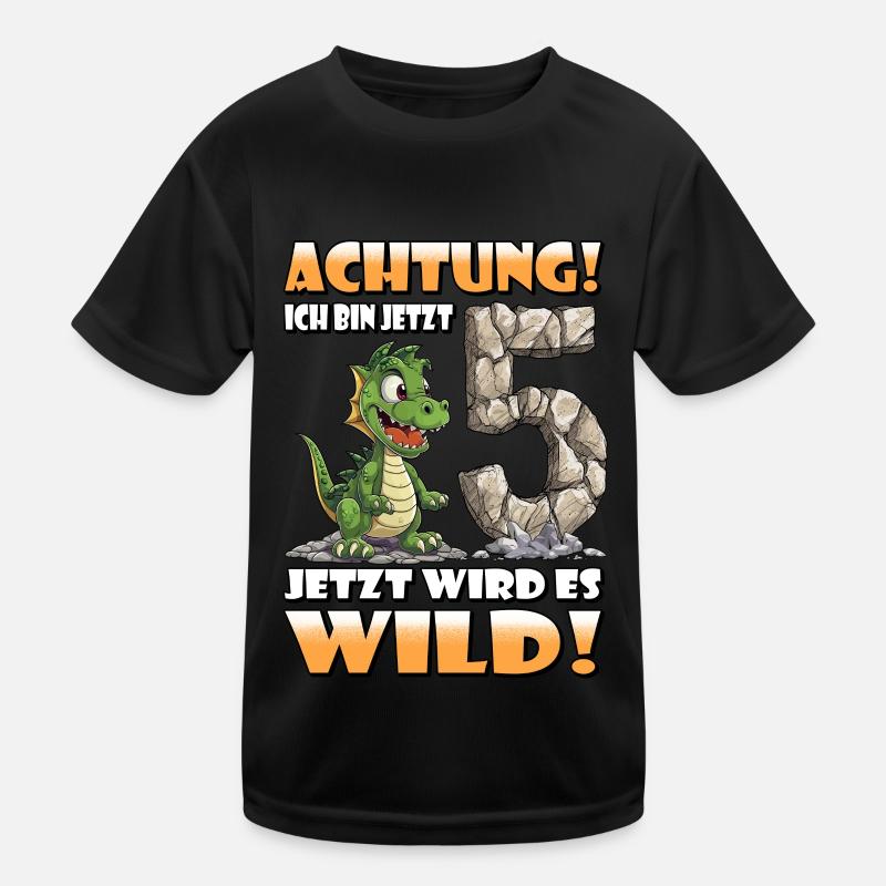 Endlich 5 Jahre alt | 5. Geburtstag Kinder Funktions-T-Shirt