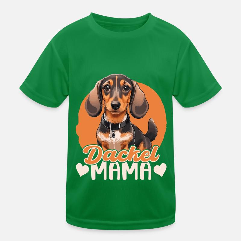 Dackel Mama Kinder Funktions-T-Shirt