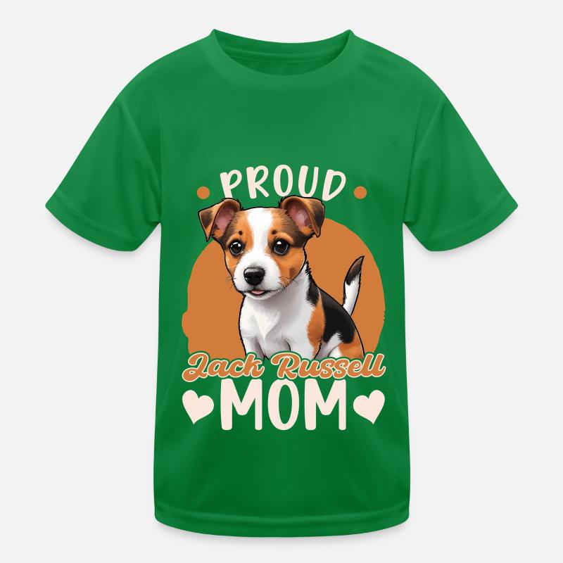 Fière maman Jack Russell T-shirt sport Enfant