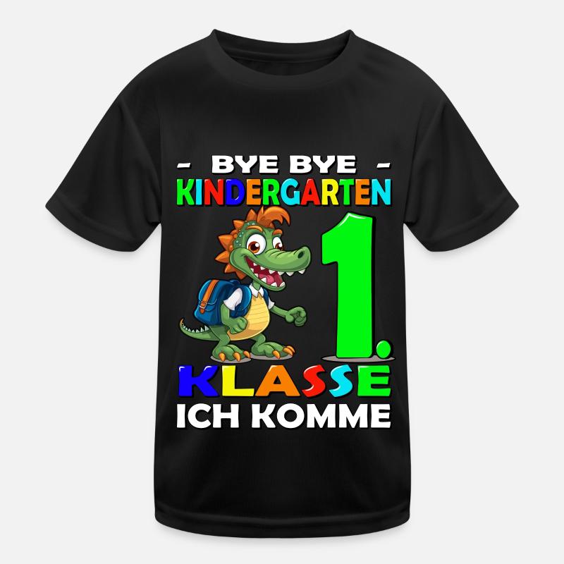 Bye Kindergarten | Schulanfang | Einschulung Kinder Funktions-T-Shirt
