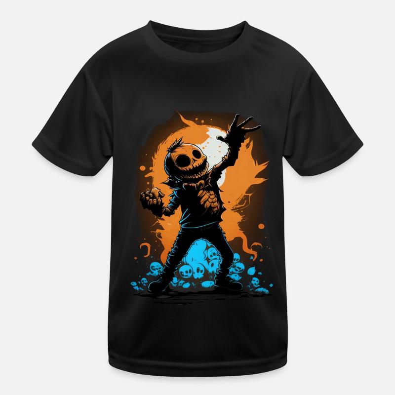 Halloween Jack O Lantern Dabbing Pumpkin T-shirt sport Enfant