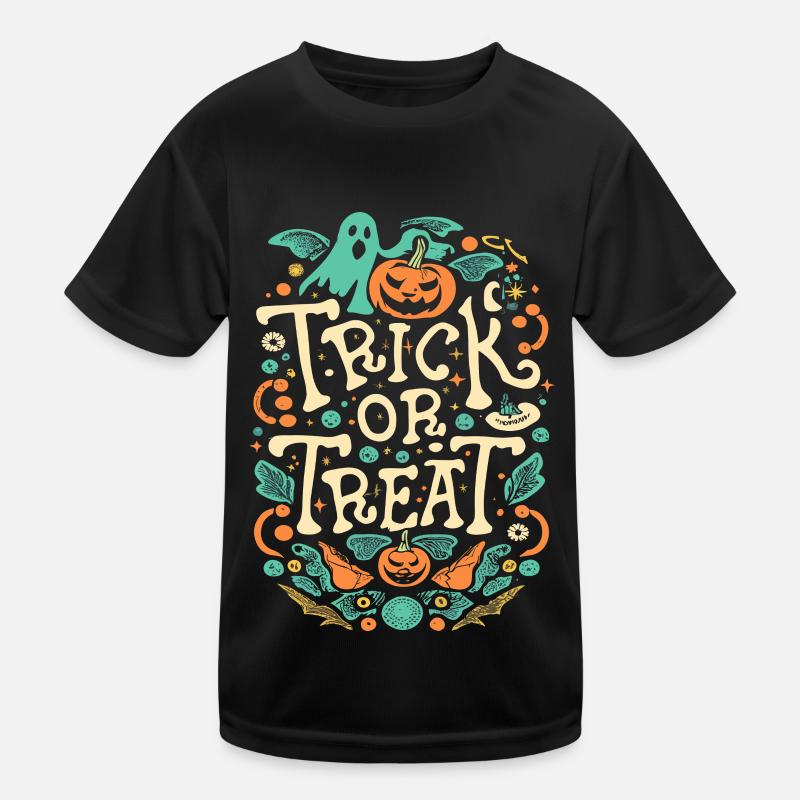 Trick or Treat Joyeux Halloween T-shirt sport Enfant