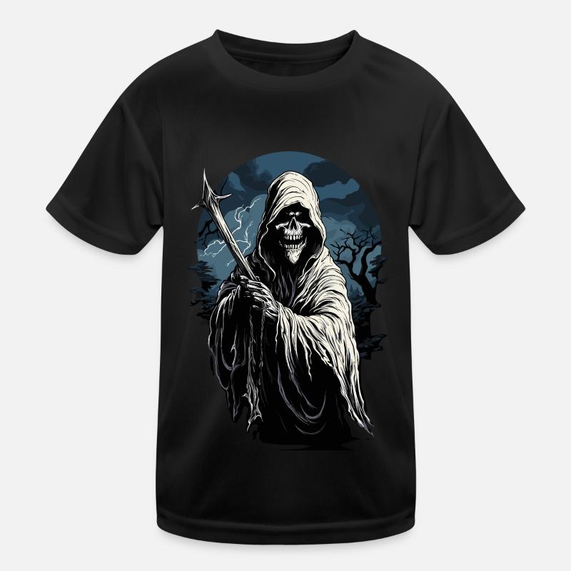 Effrayant Halloween Grim Reaper Grim Reaper T-shirt sport Enfant