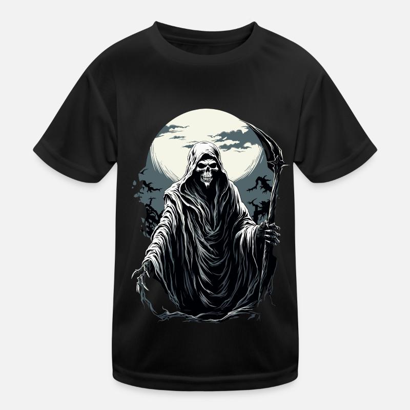 Effrayant Halloween Grim Reaper Grim Reaper T-shirt sport Enfant
