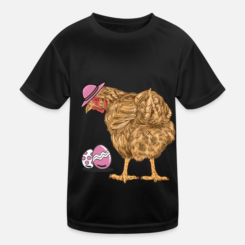Chicken, Poultry, Easter Eggs, Egg, Chicken Farm Kids Functional T-Shirt