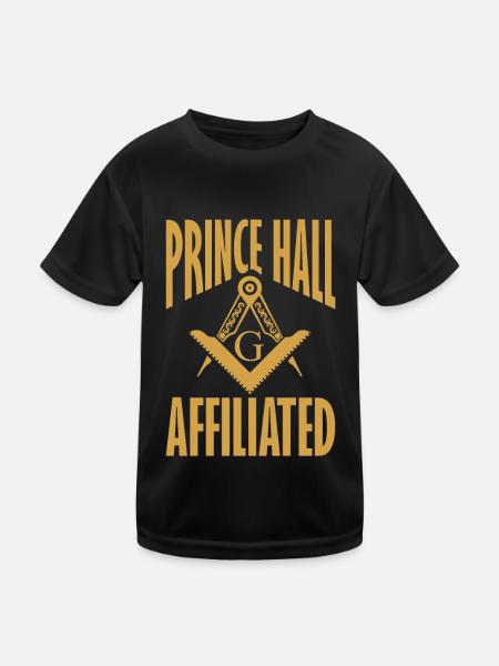 Angles et boussoles maçonniques FRANC-maçon Prince Hall - T-shirt sport Enfant - noir - Devant