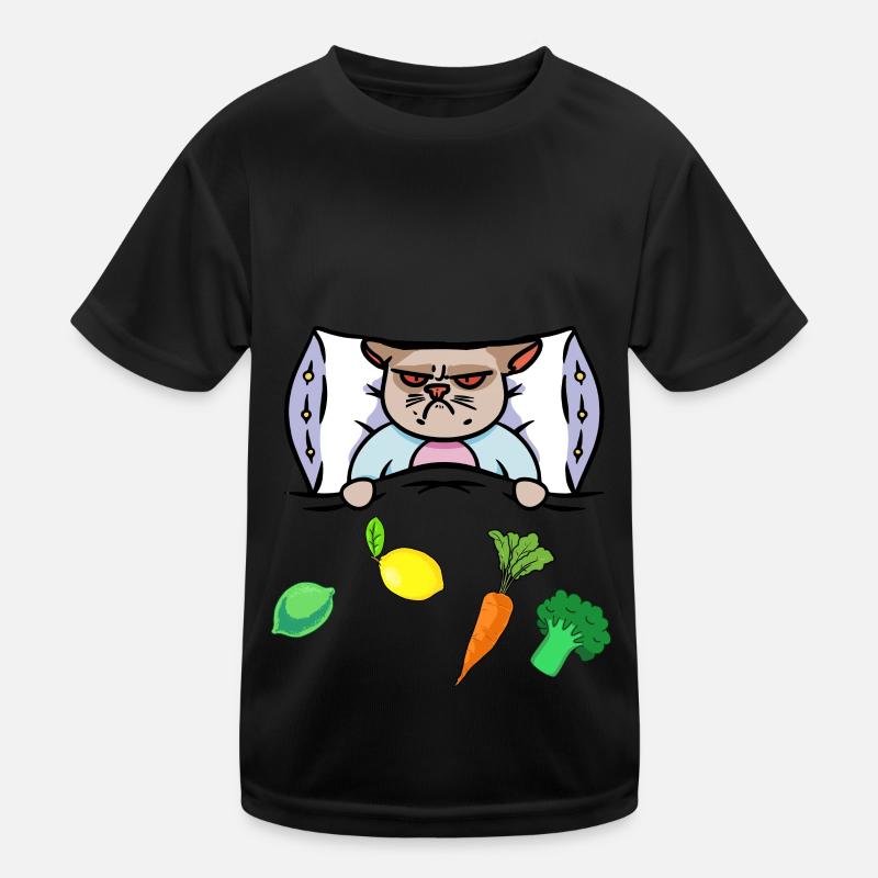 Cat Flu Bed Vitamins Health Sick Kids Functional T-Shirt