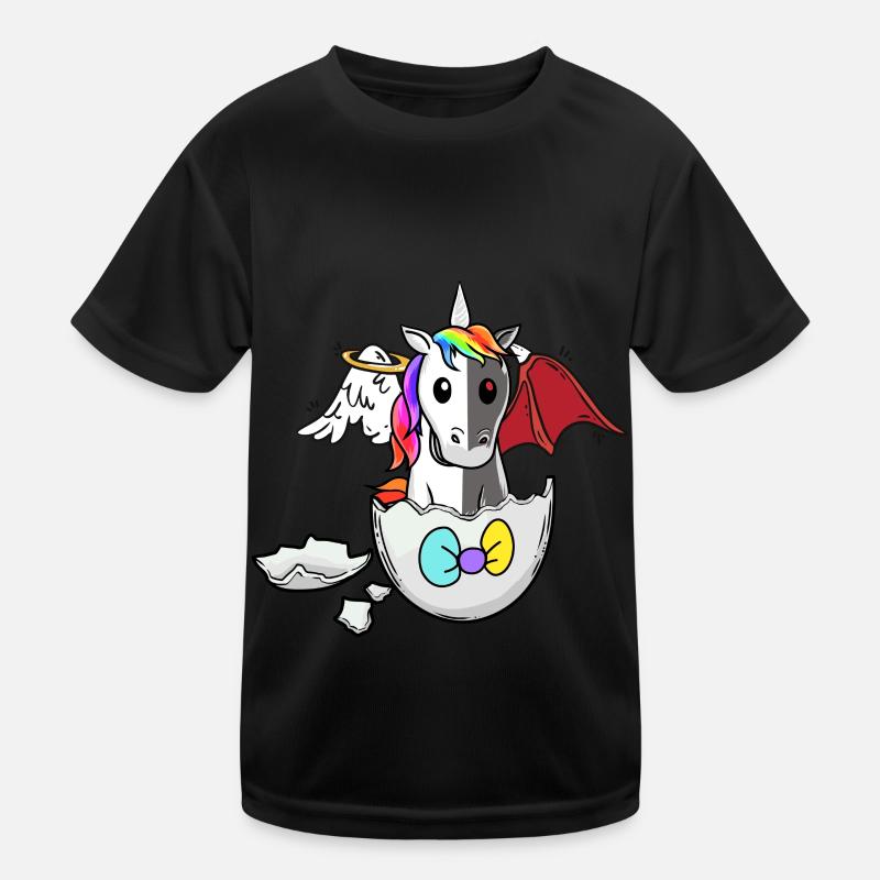 Baby Unicorn Birth Eggshell Good Bad Eggs Kids Functional T-Shirt