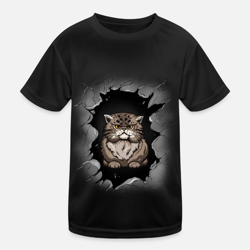Katze Hauskatze Katzen Kinder Kinder Funktions-T-Shirt