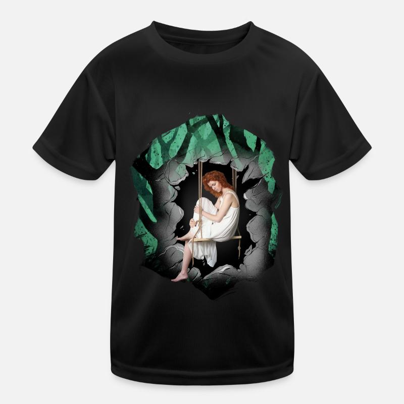 Fille, Forêt, Sensuel, Romantique T-shirt sport Enfant