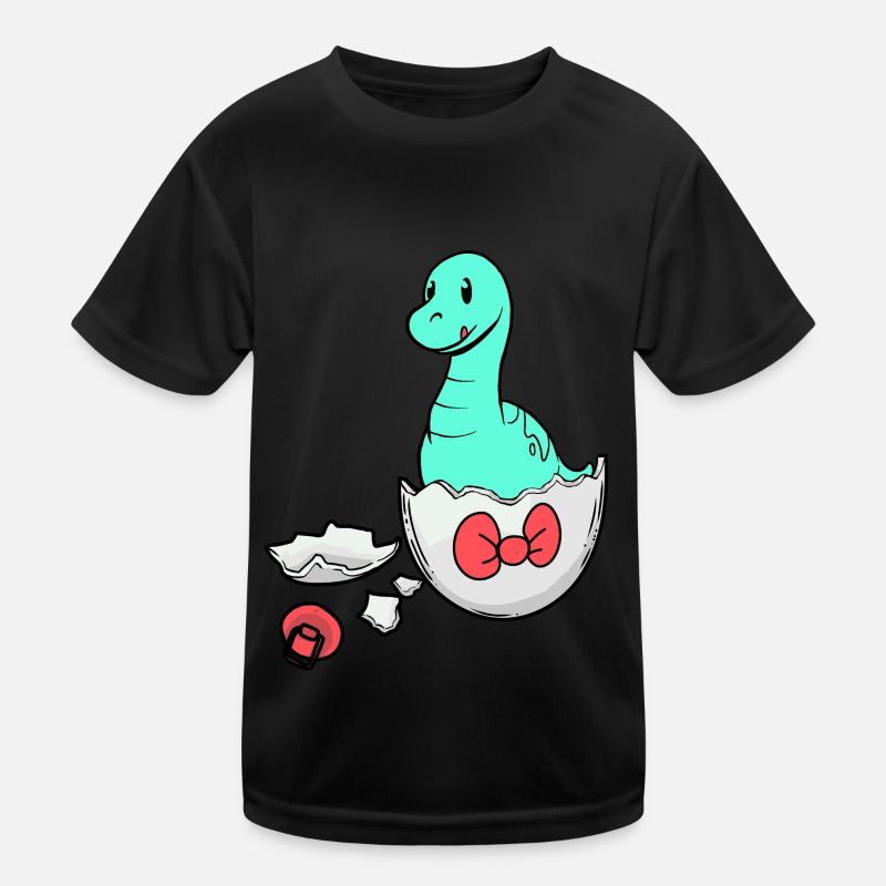 Dino Baby Birth Pregnancy Eggshell Kids Functional T-Shirt