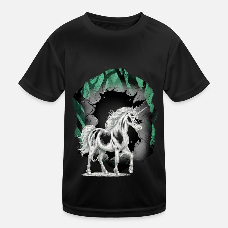 Einhörner Einhorn Fabeltiere Märchenfigur Kinder Funktions-T-Shirt