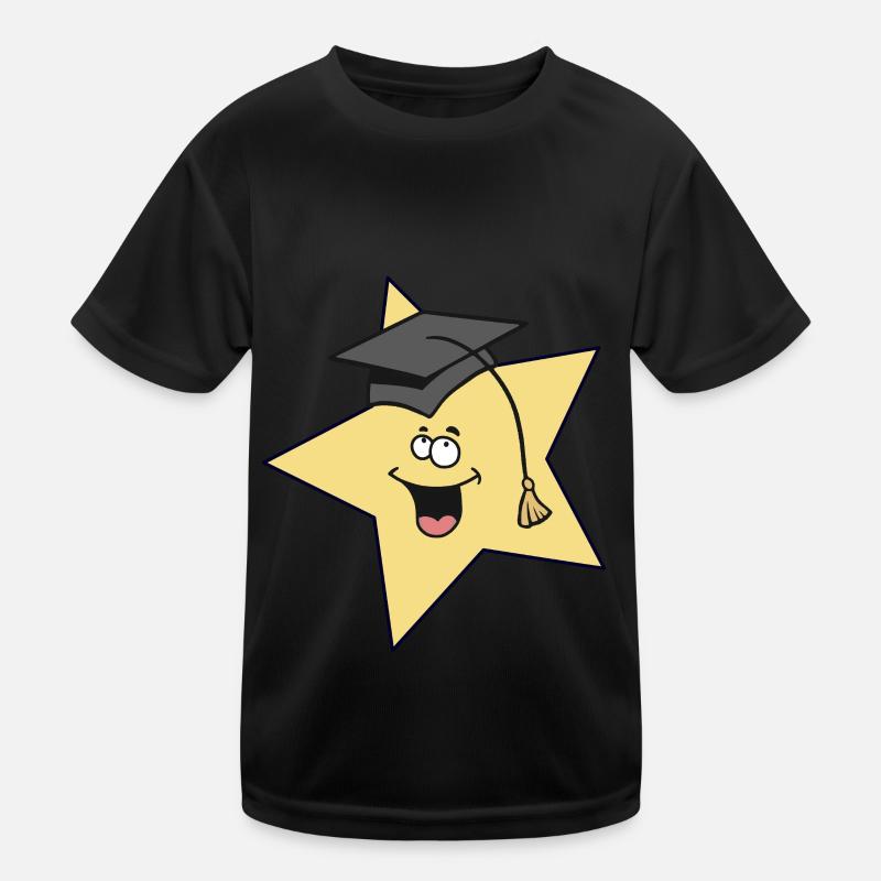 Stern Sternchen Schlau klug Studiert Student Kinder Funktions-T-Shirt