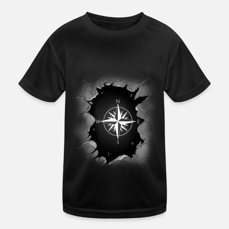 Windrose Kompass Richtung Kinder Funktions-T-Shirt