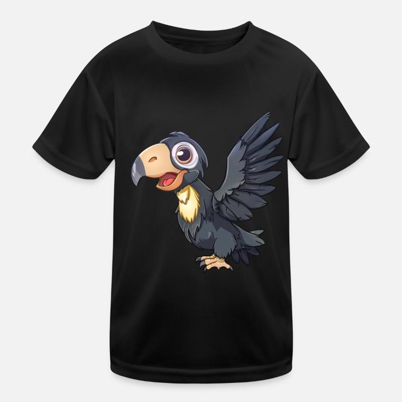 Kalifornischer Kondor in lebhafter Pose Kinder Funktions-T-Shirt