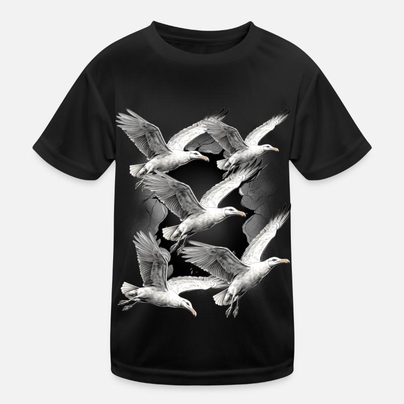 Seagulls Seagull Maritime Seabirds Kids Functional T-Shirt