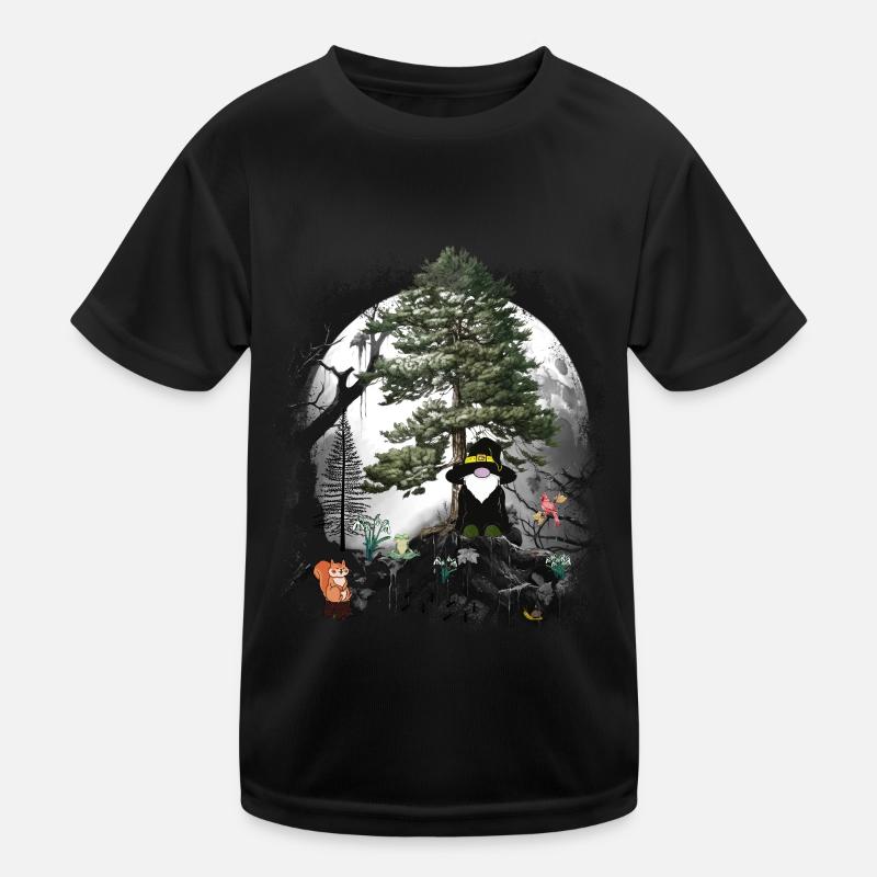 Wald Märchen Märchenfigur Zwerge Wichtel Zauberer Kinder Funktions-T-Shirt