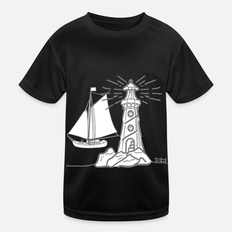 maritim Leuchtturm Leuchttürme Segelschiff Schiff Kinder Funktions-T-Shirt