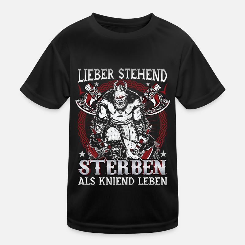 Better to die standing than to live kneeling Kids Functional T-Shirt