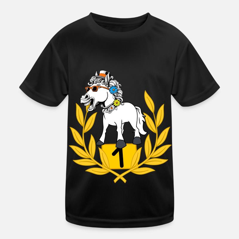 drôle, drôle, cérémonie de remise de prix, cheval, cheval, cavalier T-shirt sport Enfant