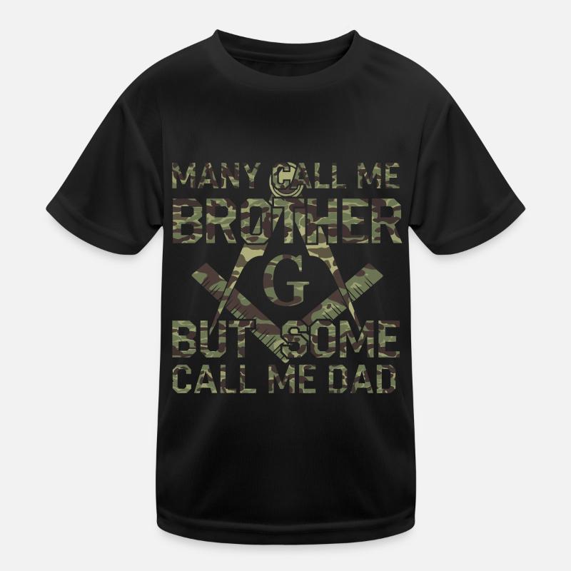 Maçon Maçon Camo Papa franc-maçon T-shirt sport Enfant