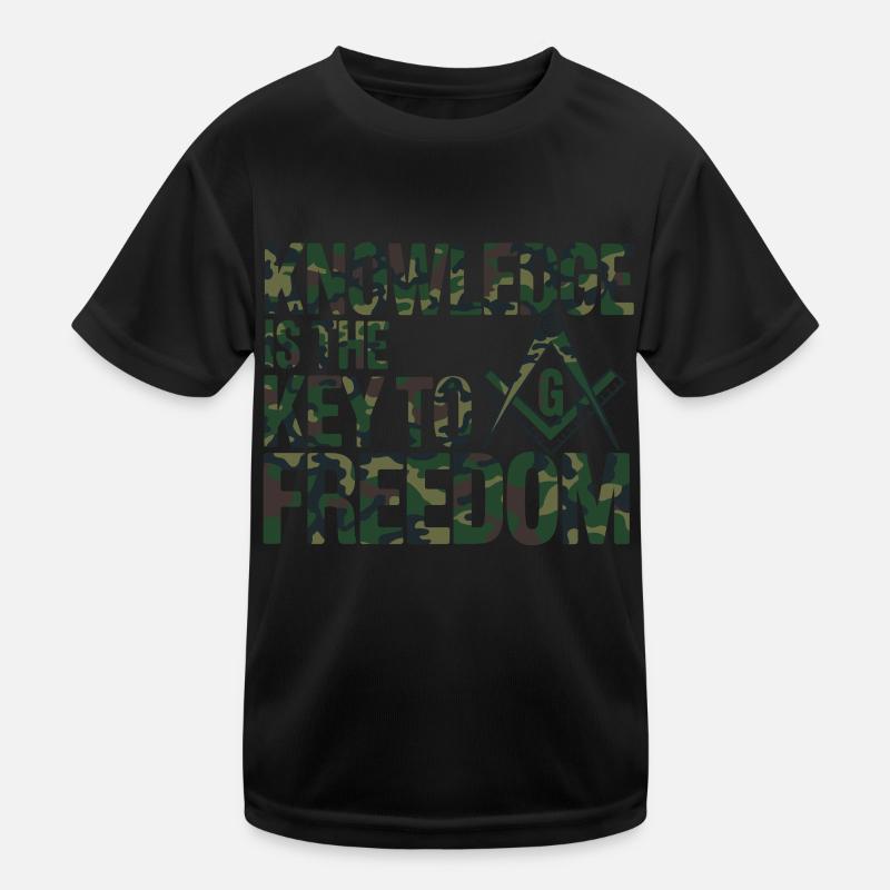 Maçon Maçon Maçon Camo Franc-maçon T-shirt sport Enfant