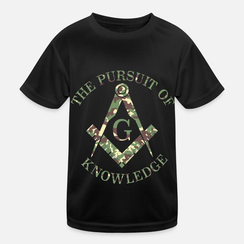 Masonic Freemasonry Camo Kids Functional T-Shirt