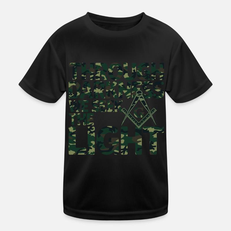 Maçon Maçon Maçon Camo Franc-maçon T-shirt sport Enfant