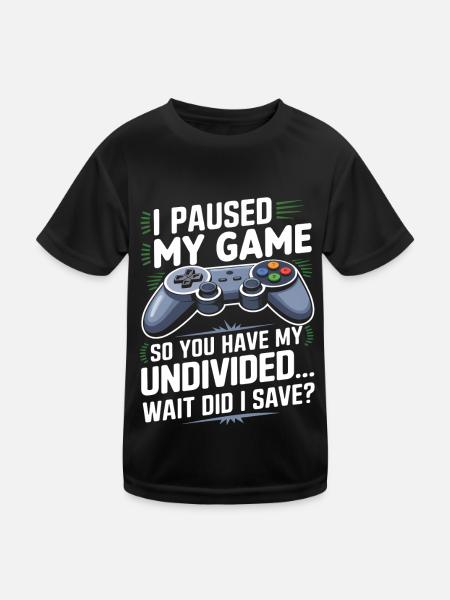 Gamer Gaming Zocken Zocker - T-shirt sport Enfant - noir - Devant