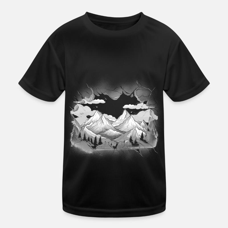 Mountains Mountains Mountain Austria Switzerland Tyrol Kids Functional T-Shirt