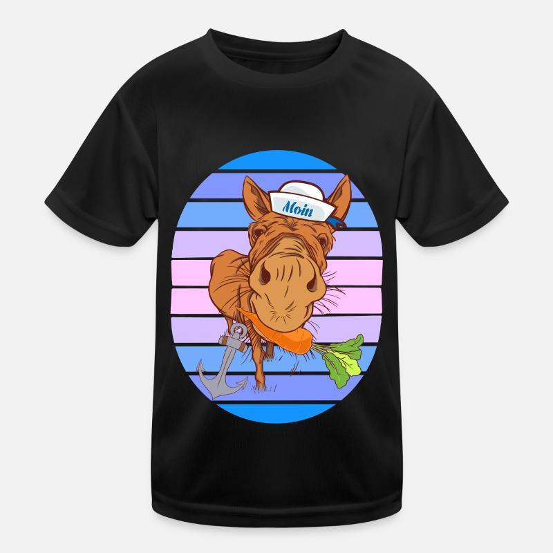 maritim Seefahrt Seemann Matrose Moin Ahoi Kinder Funktions-T-Shirt