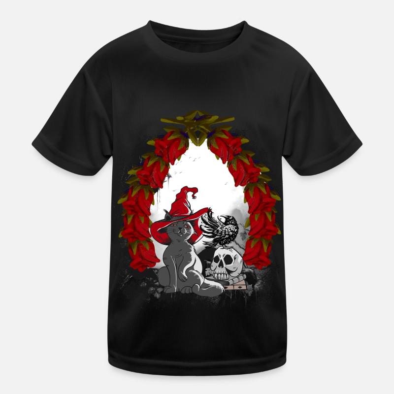 Mystisch Märchen Märchenfigur Weihnachten Katze Kinder Funktions-T-Shirt