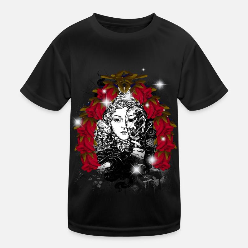 Mystisch magisch Märchen Märchenfigur Hexe Kinder Funktions-T-Shirt