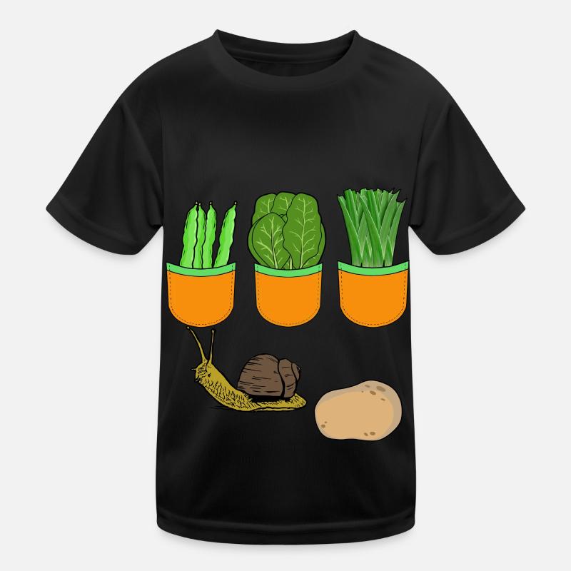 Garden Vegetables Beans Potatoes Spinach Leeks Kids Functional T-Shirt
