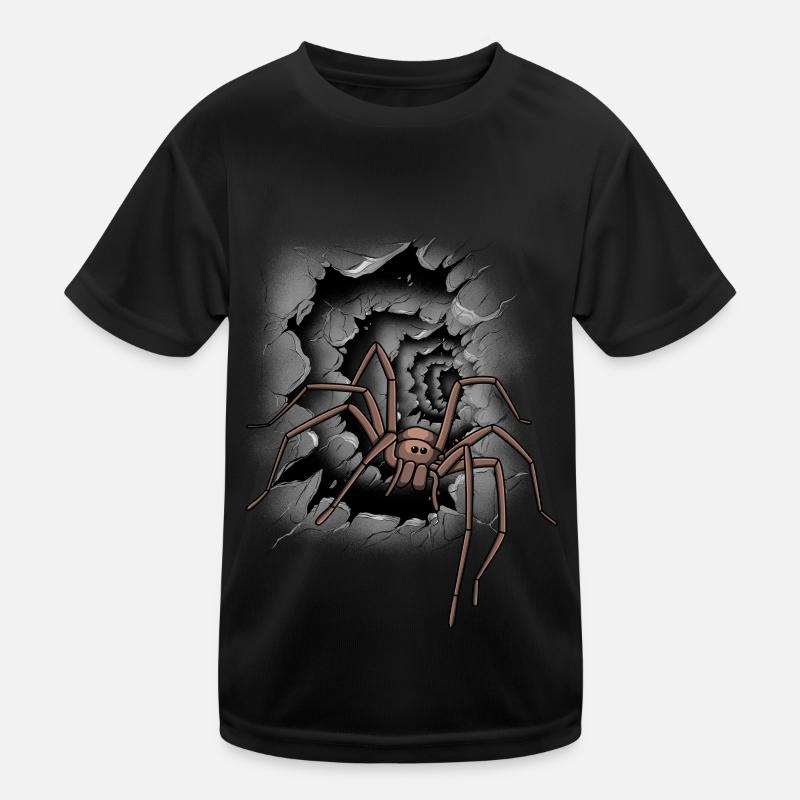 Halloween Spider Spider Phobia Panic Kids Functional T-Shirt