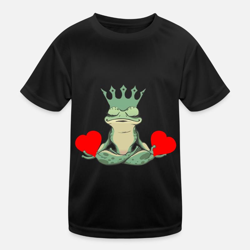 Valentine Frog Frogs Heart Toad King Kids Functional T-Shirt