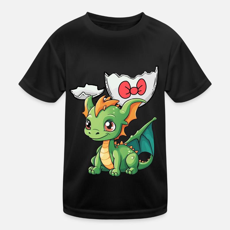 Baby Dragon Dragon Egg Eggshell Hatch Child Kids Functional T-Shirt
