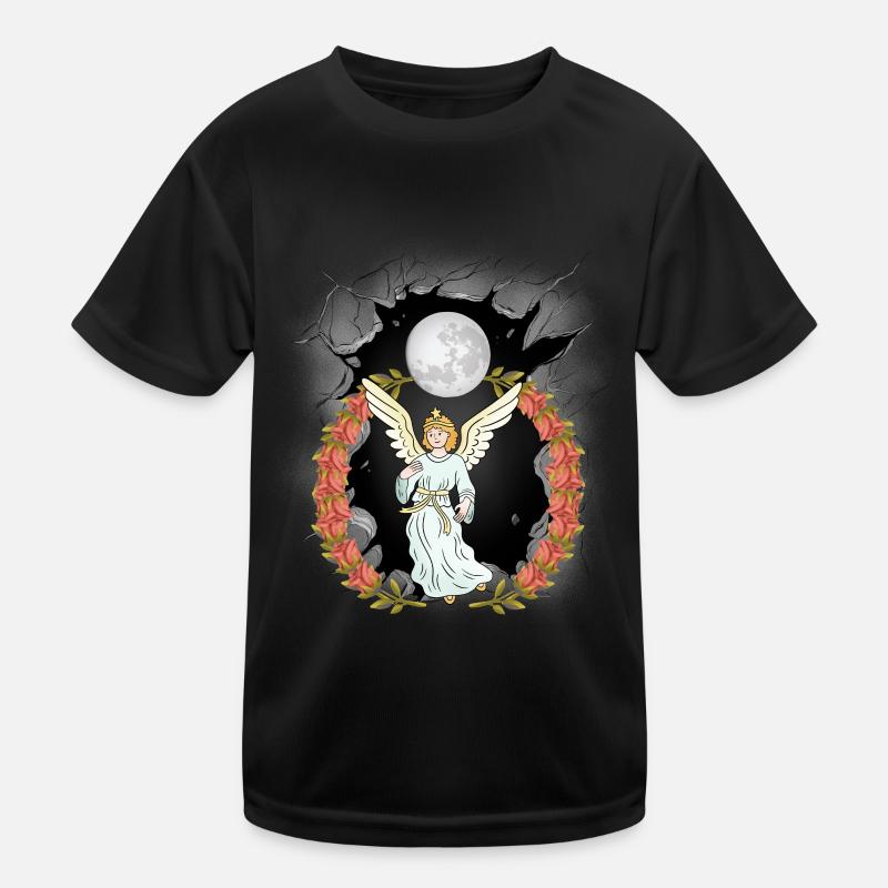 Spirituell himmlisch Engel Beschützer Schutzengel Kinder Funktions-T-Shirt