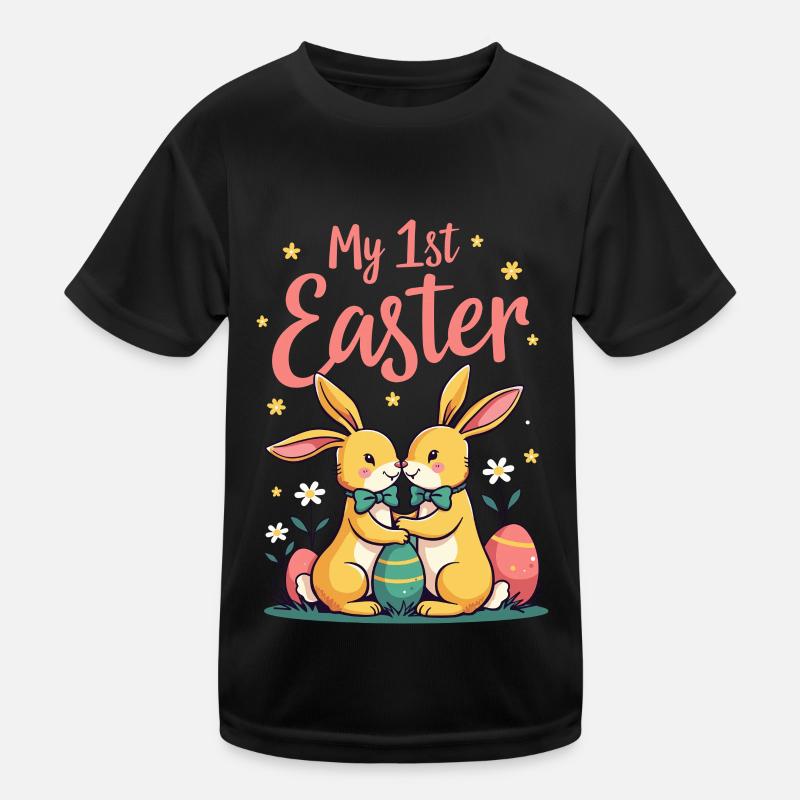 My 1ST Easter Sweet Easter Bunnies First Easter Kids Functional T-Shirt