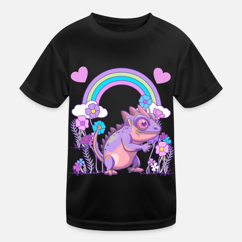 Echse Drache Drachen Kinder Funktions-T-Shirt