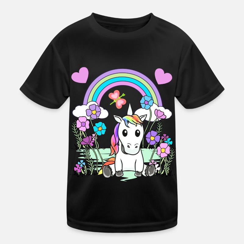 Einhorn Kind Kinder Pferd Kinder Funktions-T-Shirt