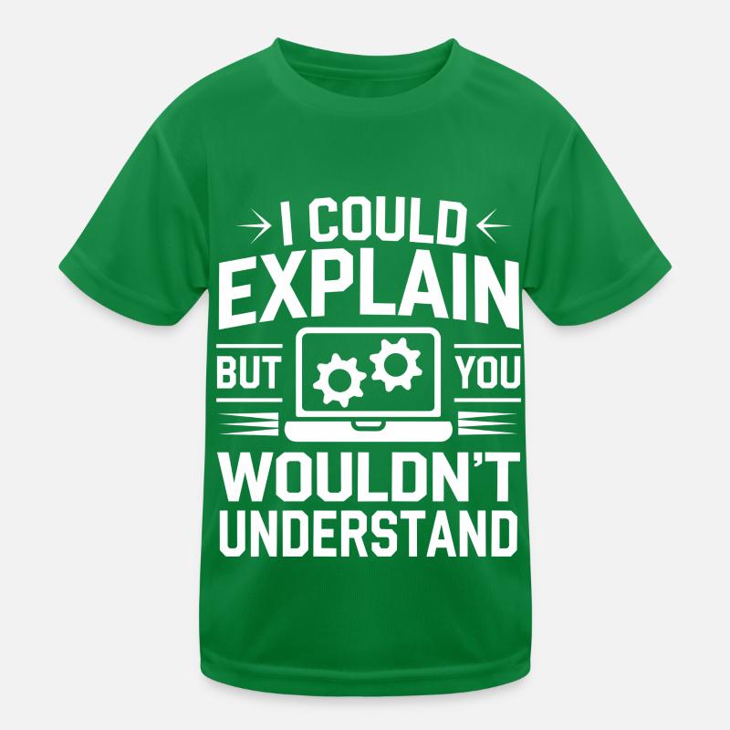 Support Administrateur Nerd Computer Tech T-shirt sport Enfant