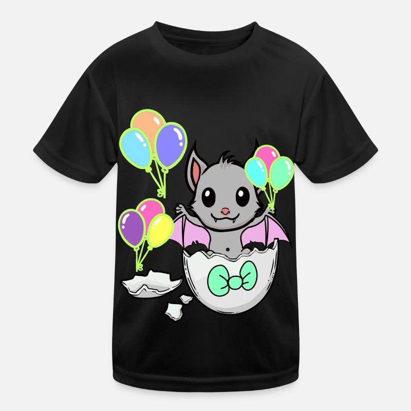 Bat Baby Birth Kids Eggshell Kids Functional T-Shirt