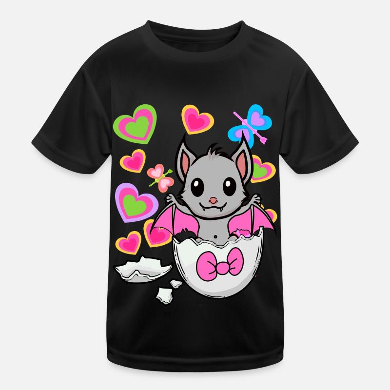 Fledermaus Eierschale Geburt Ei Kinder Kind Kinder Funktions-T-Shirt