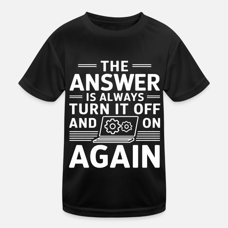 Support Administrateur Nerd Computer Tech T-shirt sport Enfant