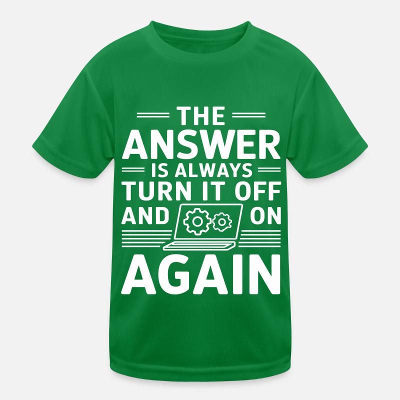 Support Administrateur Nerd Computer Tech T-shirt sport Enfant