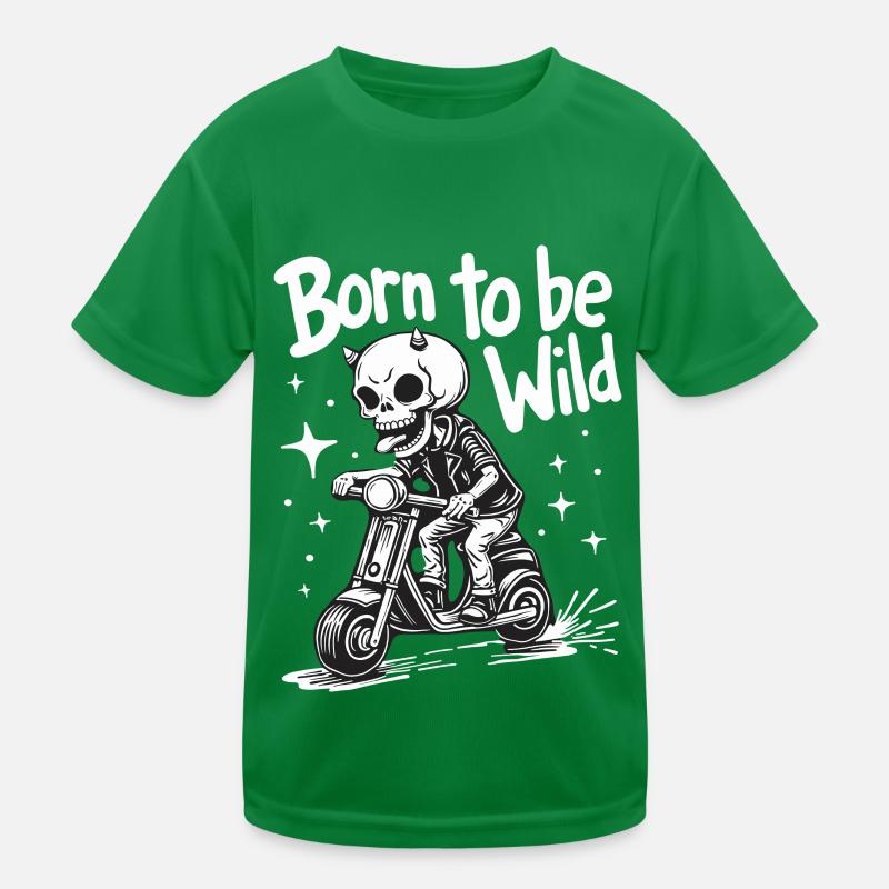 Skull Devil sur Scooter T-shirt sport Enfant
