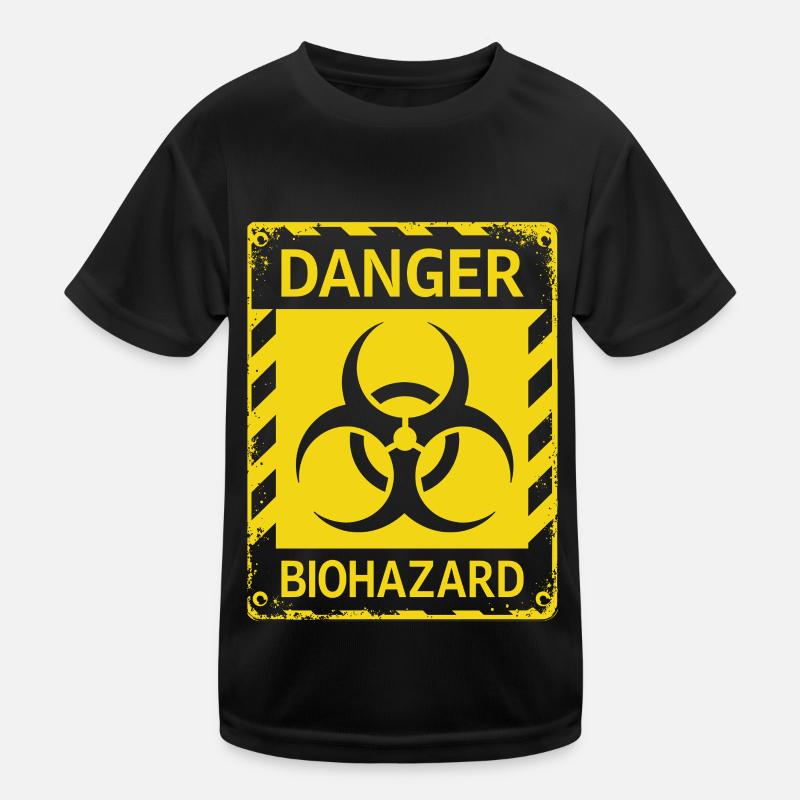 Danger Biohazard Grunge Zombies Apokalypse Kinder Funktions-T-Shirt